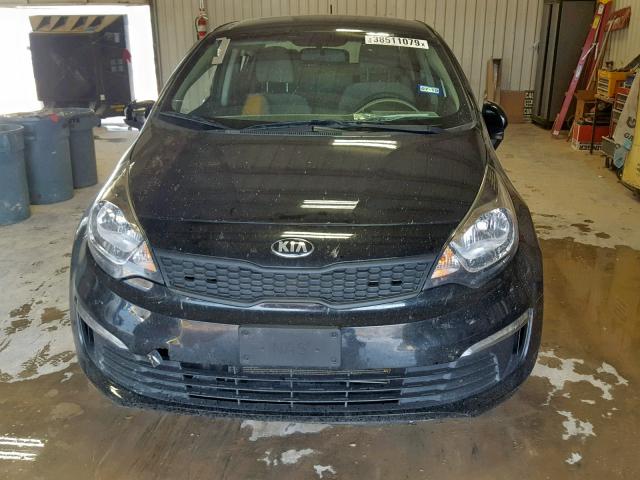 KNADM4A39H6049578 - 2017 KIA RIO LX BLACK photo 9