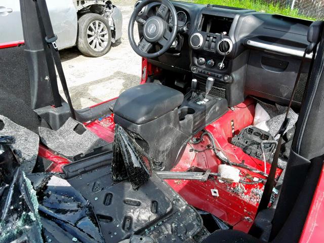 1C4AJWBG0CL165158 - 2012 JEEP WRANGLER S RED photo 10