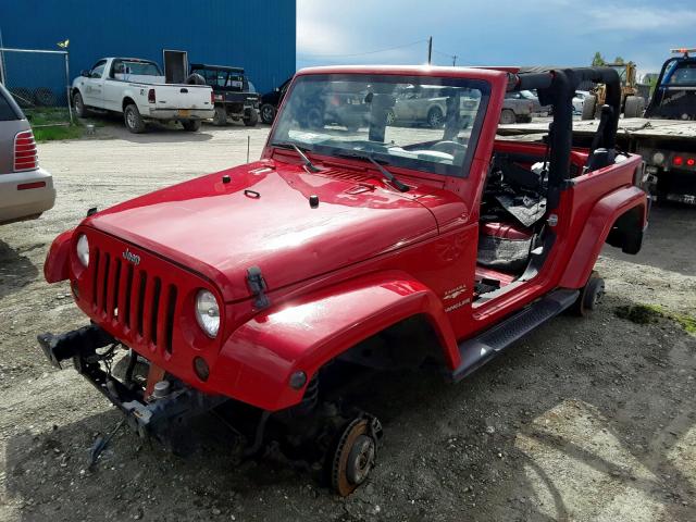 1C4AJWBG0CL165158 - 2012 JEEP WRANGLER S RED photo 2