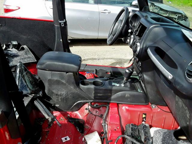 1C4AJWBG0CL165158 - 2012 JEEP WRANGLER S RED photo 5