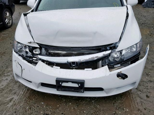 2HGFA1F92BH530098 - 2011 HONDA CIVIC EXL WHITE photo 9