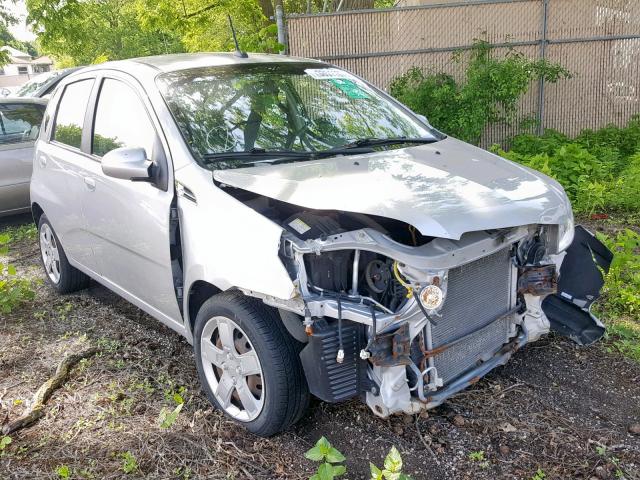 KL1TD66E19B652383 - 2009 CHEVROLET AVEO LS SILVER photo 1