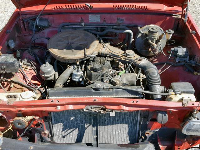 JT4RN50R6H0226575 - 1987 TOYOTA PICKUP 1/2 RED photo 7