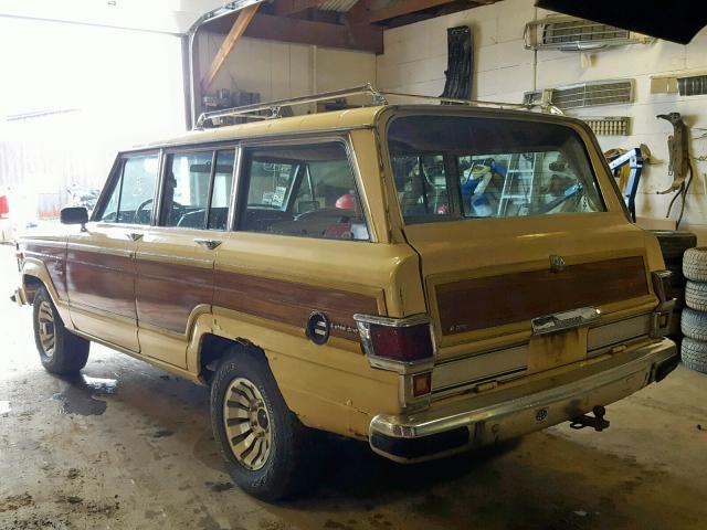 1JCNJ15N7DT040950 - 1983 JEEP WAGONEER BEIGE photo 3