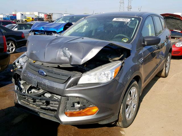 1FMCU0F77EUD70721 - 2014 FORD ESCAPE S GRAY photo 2