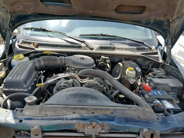 1B7GL22X4WS749408 - 1998 DODGE DAKOTA GREEN photo 7