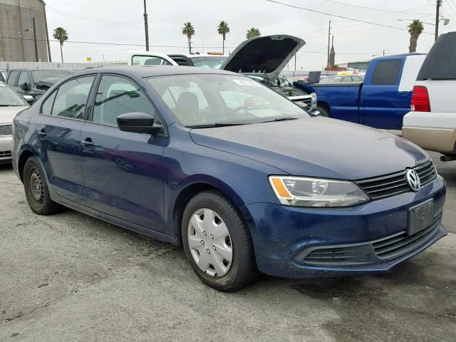 3VW2K7AJXDM388308 - 2013 VOLKSWAGEN JETTA BASE BLUE photo 1