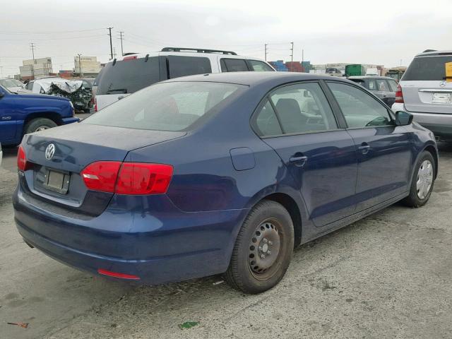 3VW2K7AJXDM388308 - 2013 VOLKSWAGEN JETTA BASE BLUE photo 4