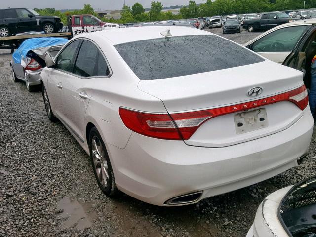 KMHFG4JGXCA121735 - 2012 HYUNDAI AZERA GLS WHITE photo 3