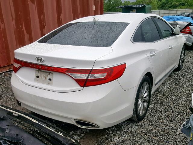 KMHFG4JGXCA121735 - 2012 HYUNDAI AZERA GLS WHITE photo 4