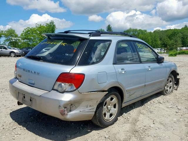 JF1GG68565H812043 - 2005 SUBARU IMPREZA OU BLUE photo 4