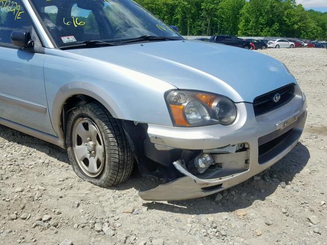 JF1GG68565H812043 - 2005 SUBARU IMPREZA OU BLUE photo 9