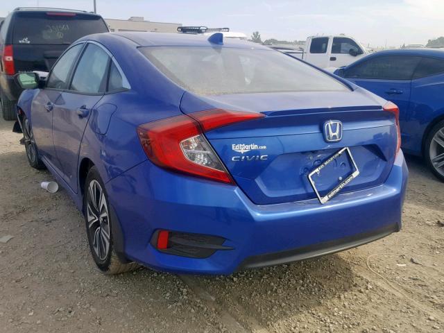 19XFC1F71HE005853 - 2017 HONDA CIVIC EXL 蓝色 照片 3