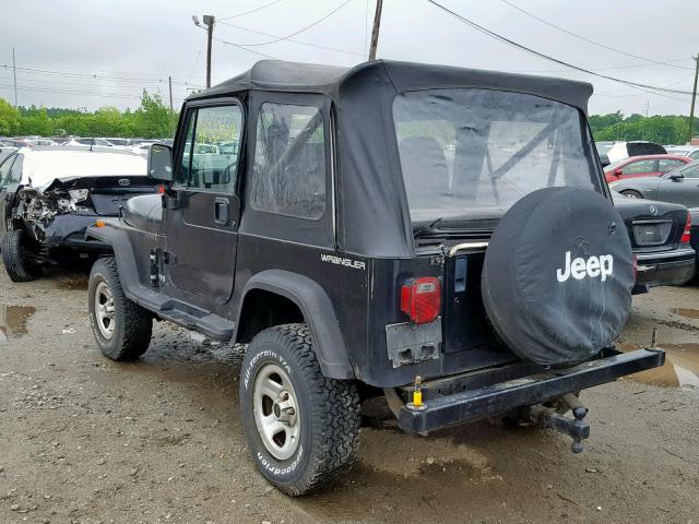 1J4FY29S6SP204907 - 1995 JEEP WRANGLER / BLACK photo 3