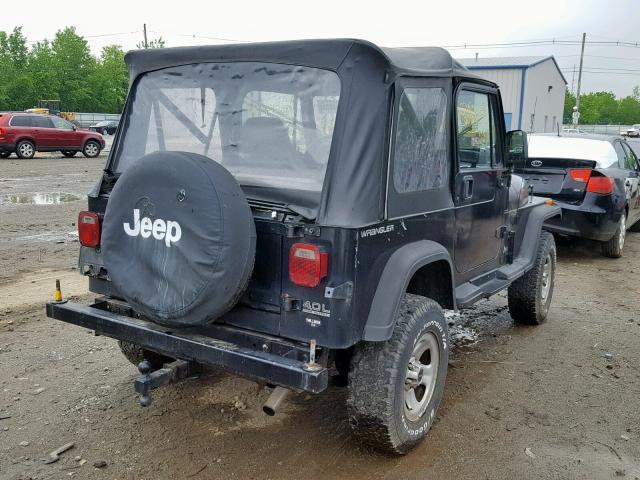 1J4FY29S6SP204907 - 1995 JEEP WRANGLER / BLACK photo 4