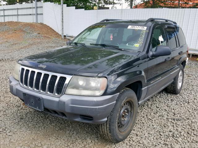 1J4GW48S62C312376 - 2002 JEEP GRAND CHER BLACK photo 2