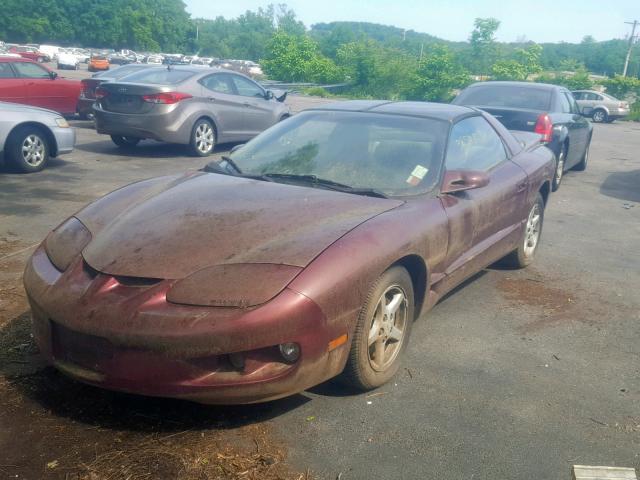 2G2FS22K012100439 - 2001 PONTIAC FIREBIRD MAROON photo 2