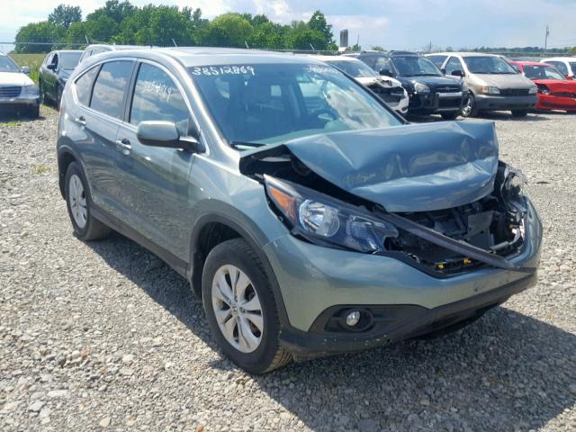 5J6RM4H74CL801497 - 2012 HONDA CR-V EXL GREEN photo 1