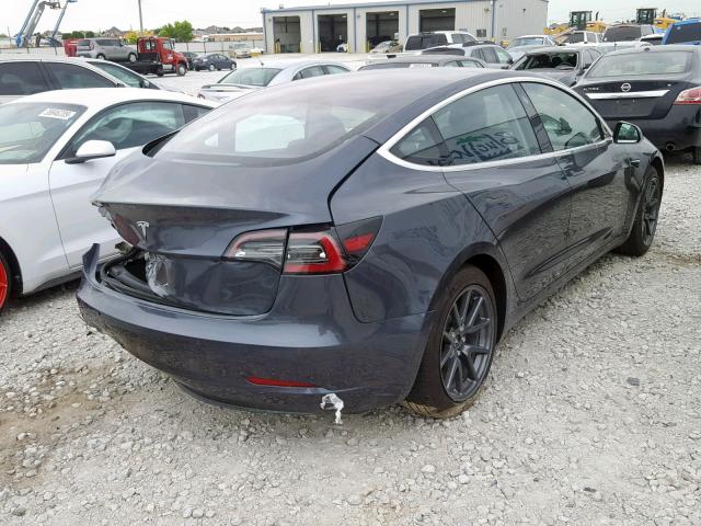 5YJ3E1EA2JF033574 - 2018 TESLA MODEL 3 BLUE photo 4