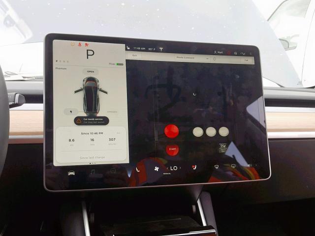 5YJ3E1EA2JF033574 - 2018 TESLA MODEL 3 BLUE photo 9