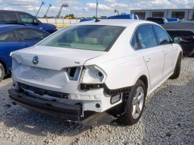 1VWAS7A30FC101544 - 2015 VOLKSWAGEN PASSAT S WHITE photo 4