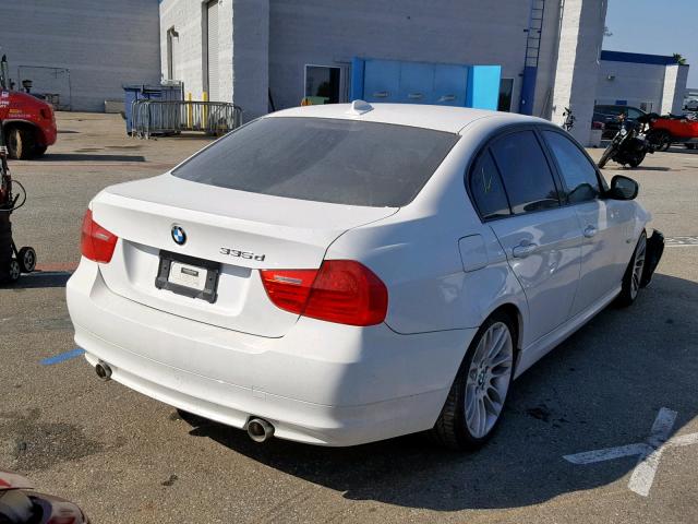 WBAPN7C52BA950631 - 2011 BMW 335 D WHITE photo 4