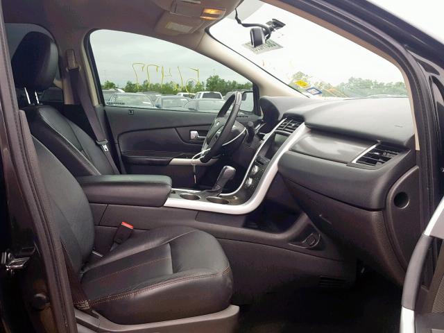 2FMDK3JC2DBB70012 - 2013 FORD EDGE SEL BLACK photo 5