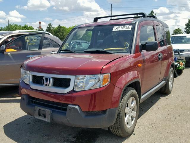 5J6YH2H77BL006933 - 2011 HONDA ELEMENT EX MAROON photo 2