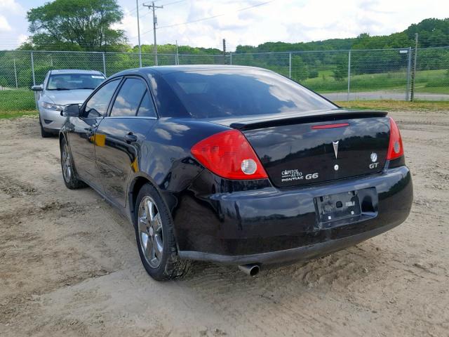 1G2ZH57N384105557 - 2008 PONTIAC G6 GT BLACK photo 3