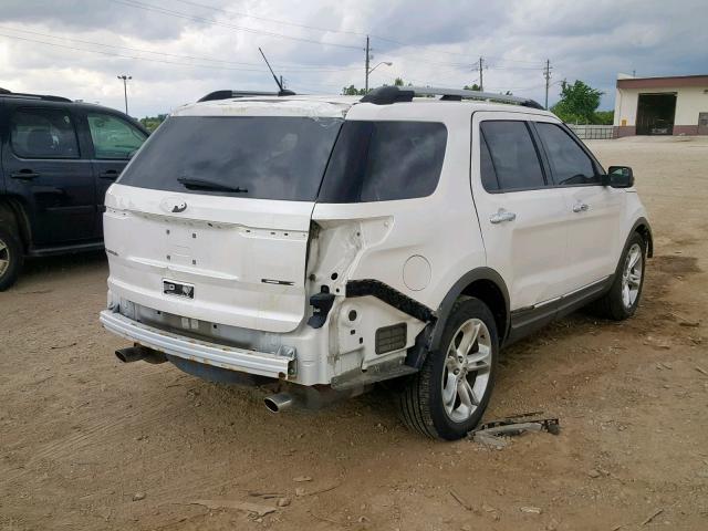 1FMHK7F81BGA57218 - 2011 FORD EXPLORER L WHITE photo 4