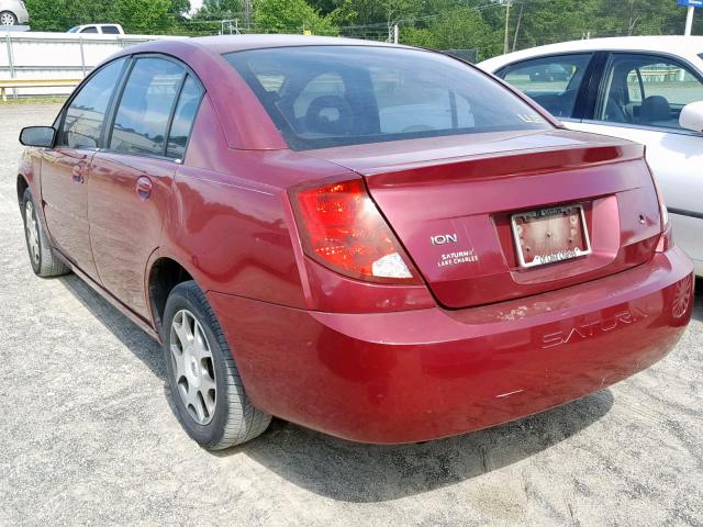 1G8AJ52F85Z160706 - 2005 SATURN ION LEVEL RED photo 3