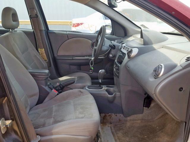 1G8AJ52F85Z160706 - 2005 SATURN ION LEVEL RED photo 5