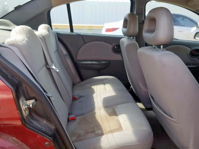 1G8AJ52F85Z160706 - 2005 SATURN ION LEVEL RED photo 6