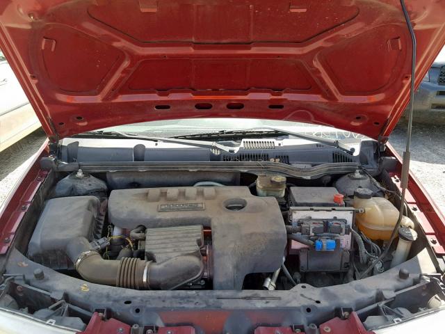 1G8AJ52F85Z160706 - 2005 SATURN ION LEVEL RED photo 7