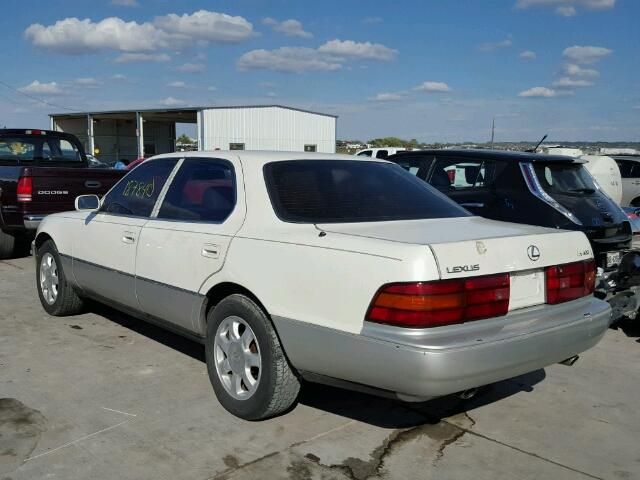 JT8UF11EXM0074983 - 1991 LEXUS LS 400 WHITE photo 3