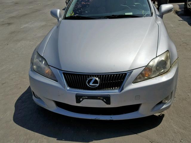 JTHBF5C21A5115498 - 2010 LEXUS IS 250 SILVER photo 9