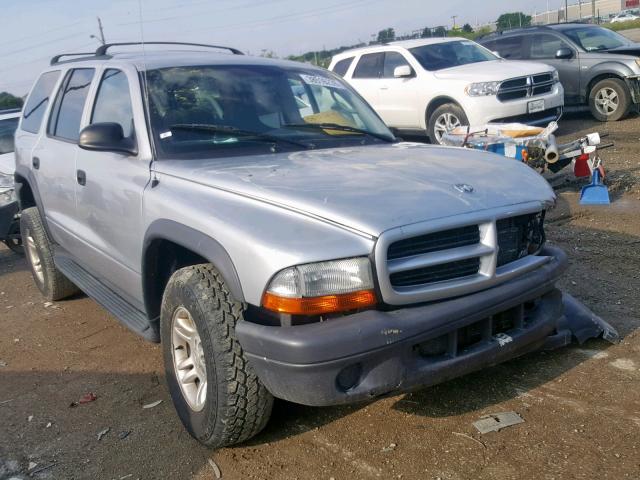 1D4HS38N63F596671 - 2003 DODGE DURANGO SP GRAY photo 1