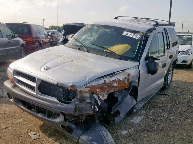 1D4HS38N63F596671 - 2003 DODGE DURANGO SP GRAY photo 2