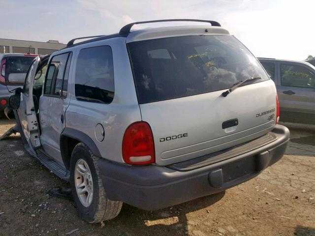 1D4HS38N63F596671 - 2003 DODGE DURANGO SP GRAY photo 3