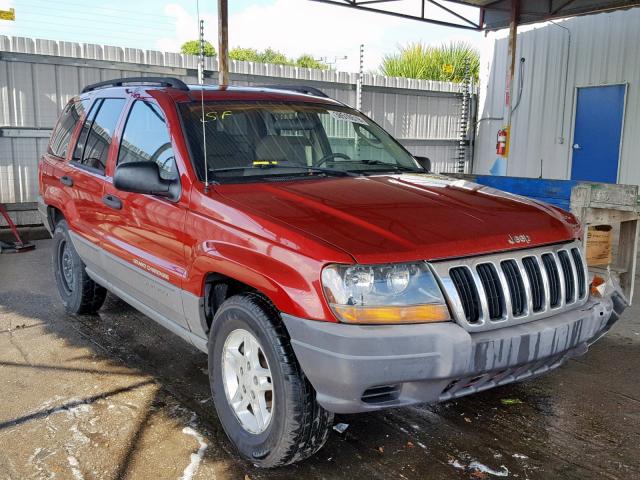 1J4GX48S92C127199 - 2002 JEEP GRAND CHER RED photo 1