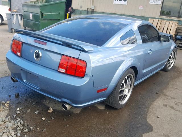 1ZVHT82H465172178 - 2006 FORD MUSTANG GT BLUE photo 4