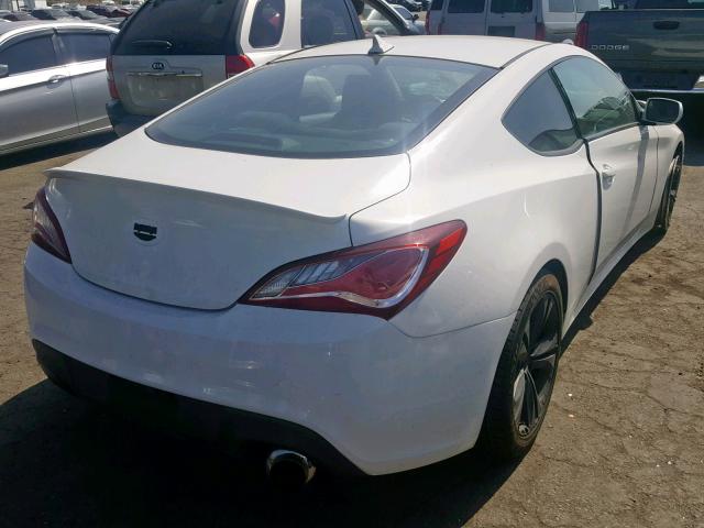 KMHHT6KD2BU053030 - 2011 HYUNDAI GENESIS CO WHITE photo 4