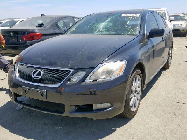 JTHBH96S665040687 - 2006 LEXUS GS 300 BLACK photo 2