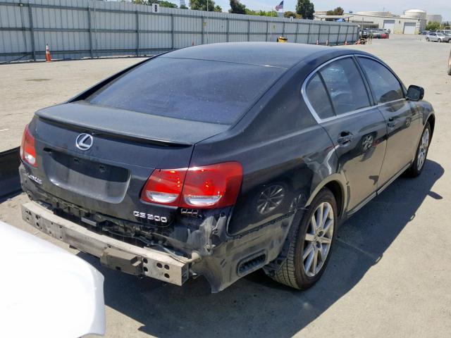 JTHBH96S665040687 - 2006 LEXUS GS 300 BLACK photo 4