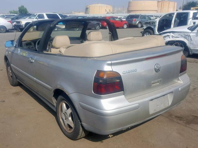 3VWDC21V2YM804997 - 2000 VOLKSWAGEN CABRIO GLS TAN photo 3