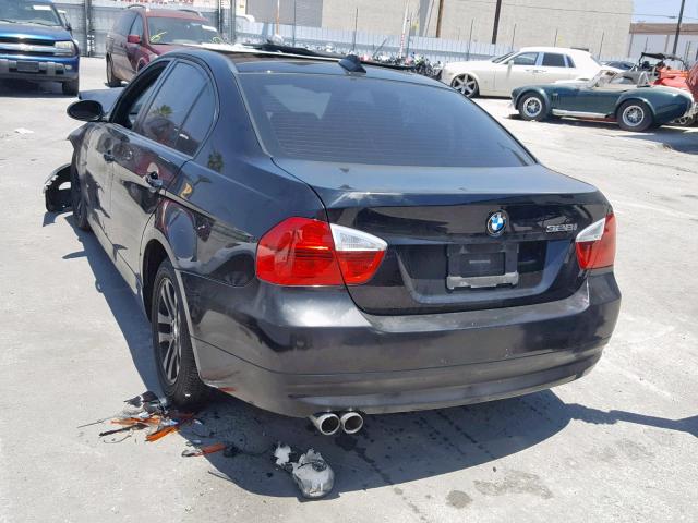 WBAVC53587FZ77053 - 2007 BMW 328 I SULE BLACK photo 3