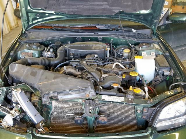 4S3BE6568Y6200028 - 2000 SUBARU LEGACY GT GREEN photo 7