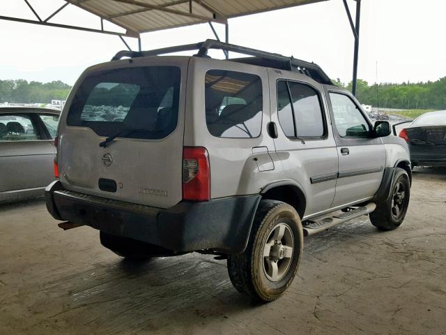 5N1ED28T74C662954 - 2004 NISSAN XTERRA XE SILVER photo 4