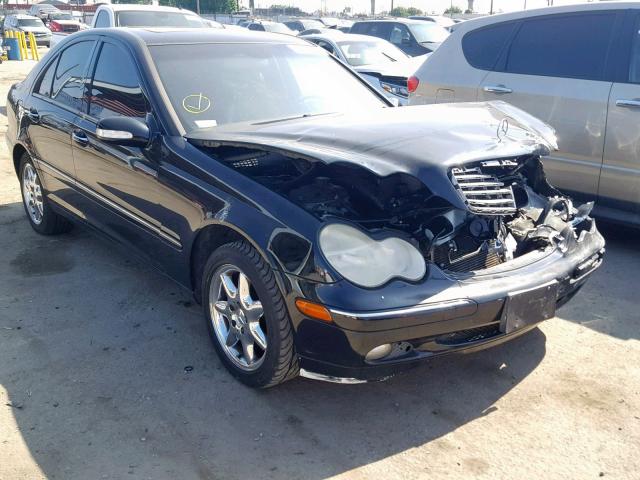 WDBRF61J14A565355 - 2004 MERCEDES-BENZ C 240 BLACK photo 1