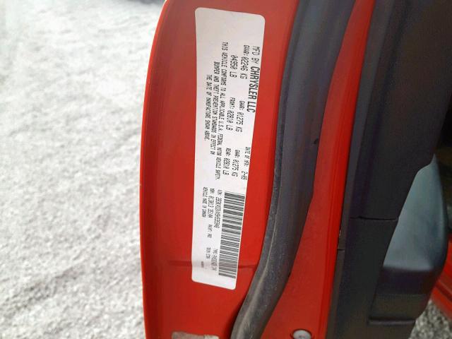 2B3KA33VX9H595948 - 2009 DODGE CHARGER SX RED photo 10